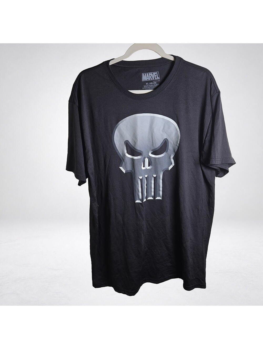 Marvel Punisher Skull Logo Graphic Tee Men's XL Black